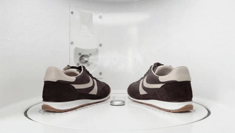 EXPRO in-store service treating sneakers with advanced protection technology to enhance customer experience and extend product life.